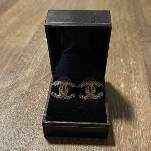 Vintage Chanel CC stud earrings